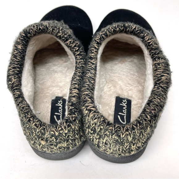 Clark’s Women's Sweater Collar Clog Slipper Black Slippers Size 6 - Picture 6 of 9